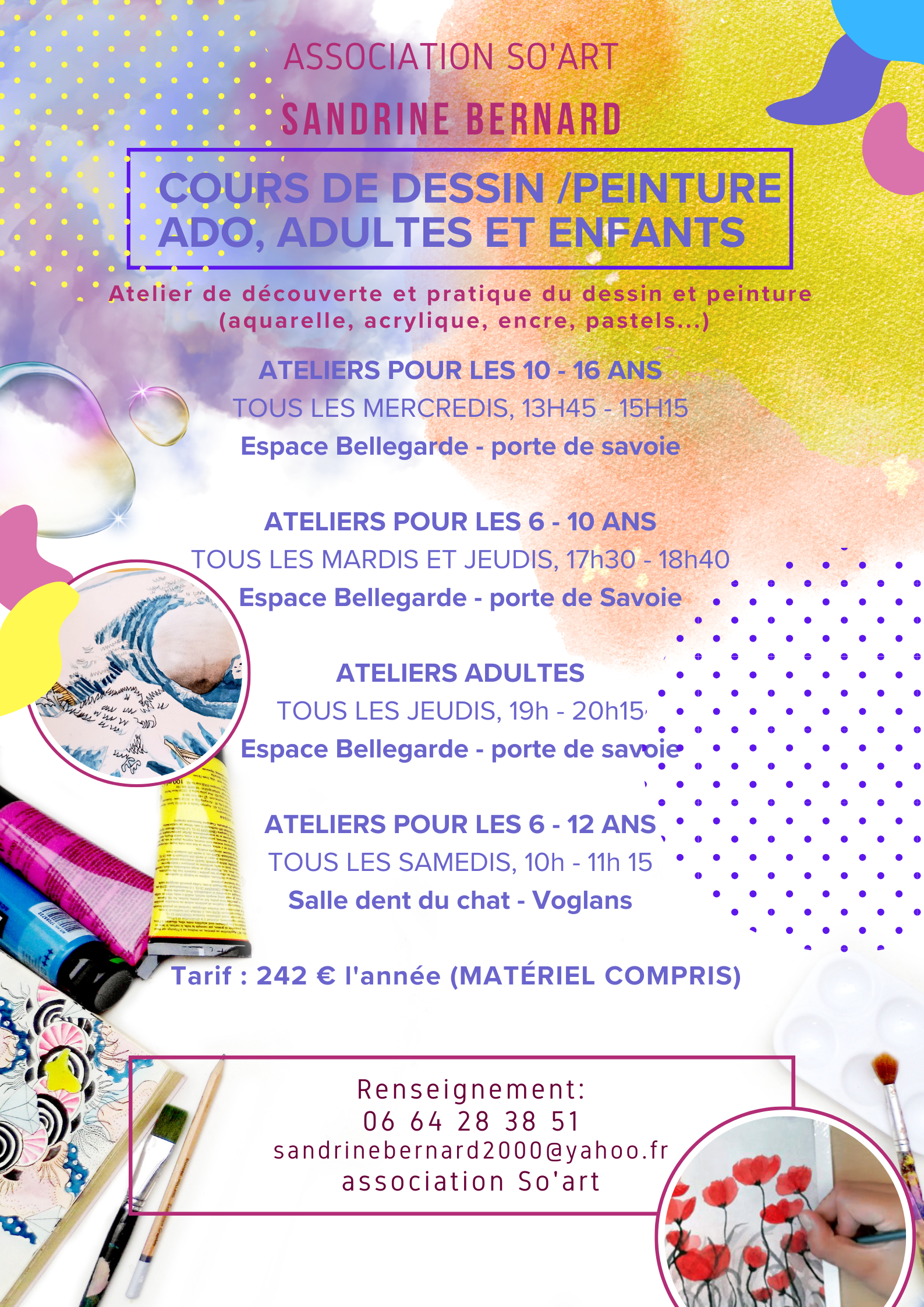 Flyer — Cours à l’année